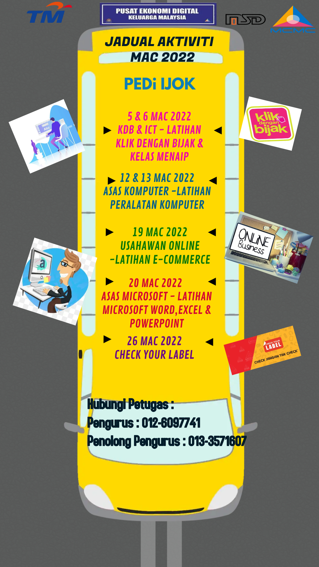 Copy of Yellow School Bus Schedule Template Made with PosterMyWall 1