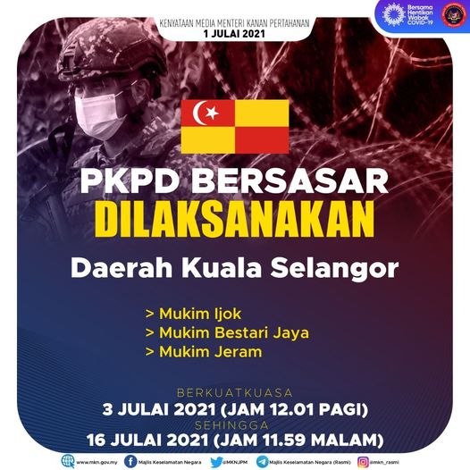 PKPD KUALA SELANGOR 3 JULAI 2021