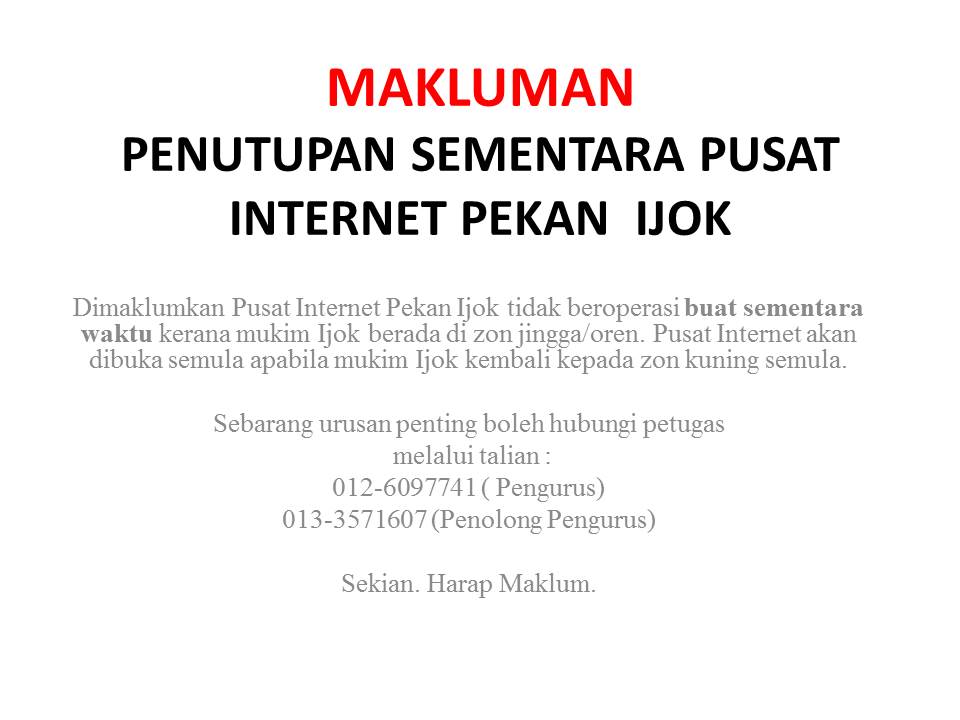 NOTIS MAKLUMAN